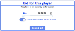 Bid form